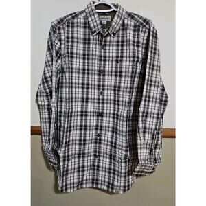 Carhartt Mens Shirt Relaxed Fit Workwear Plaid Long Sleeve Size Medium
